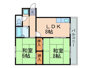 ヴィラコーポ清水の物件間取画像